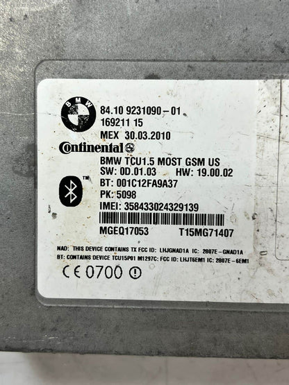 2011-2016 BMW 535i 550i 650i X6 Bluetooth Telematics Control Module 9231090 OEM