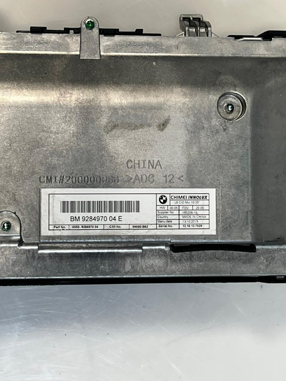 BMW 7' F01 F02 LCI 10.25" Central Information Display Screen Monitor 9284970 OEM