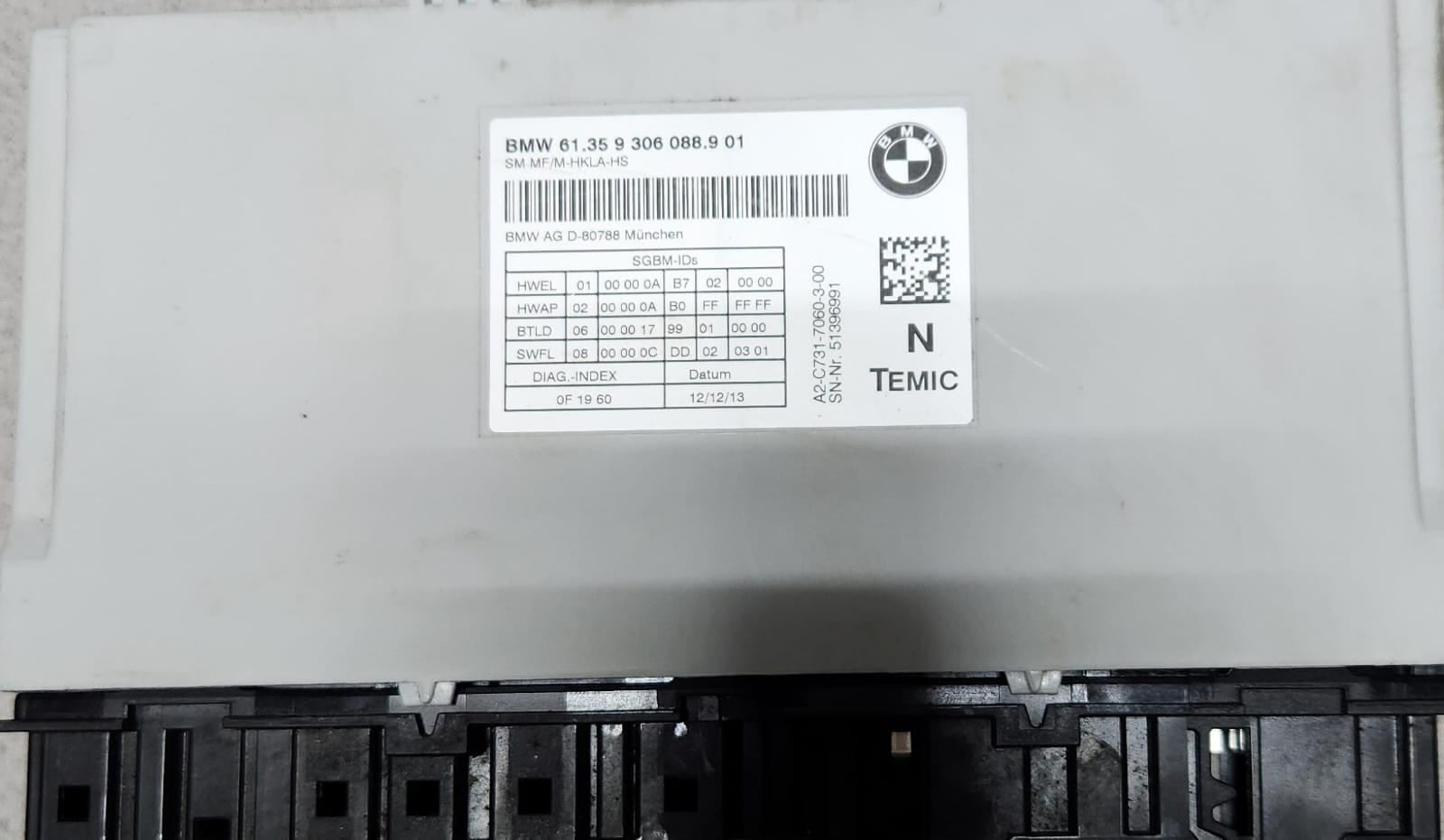 2014-2018 BMW X5 Front Seat Control Module 9306088 X5 and X6 OEM