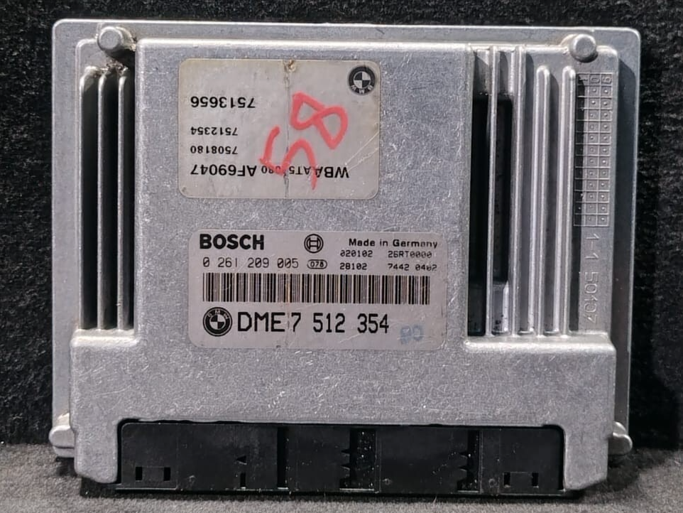 BMW 3 SERIES E46 1.6 PETROL ENGINE CONTROL UNIT ECU MODULE ONLY - 7512354