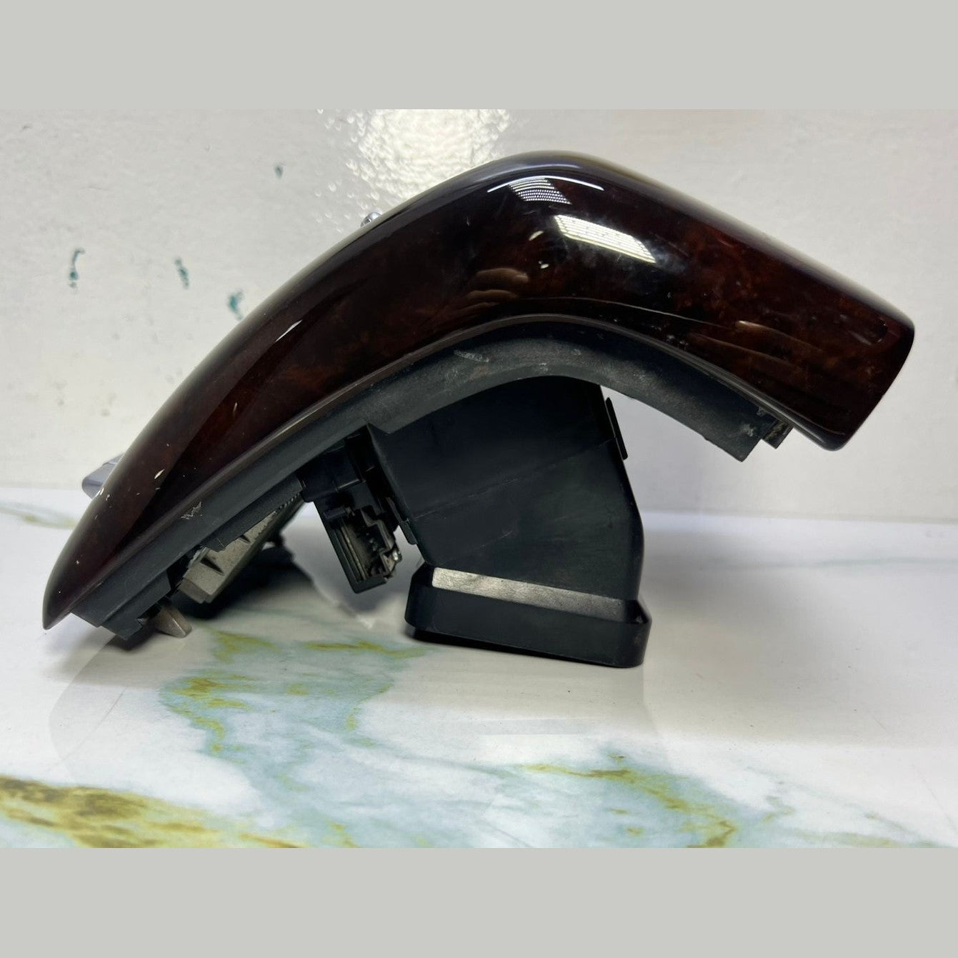 07-13 Mercedes W221 S600 S400 Rear Center Console A/C Air Vent Trim Wood OEM