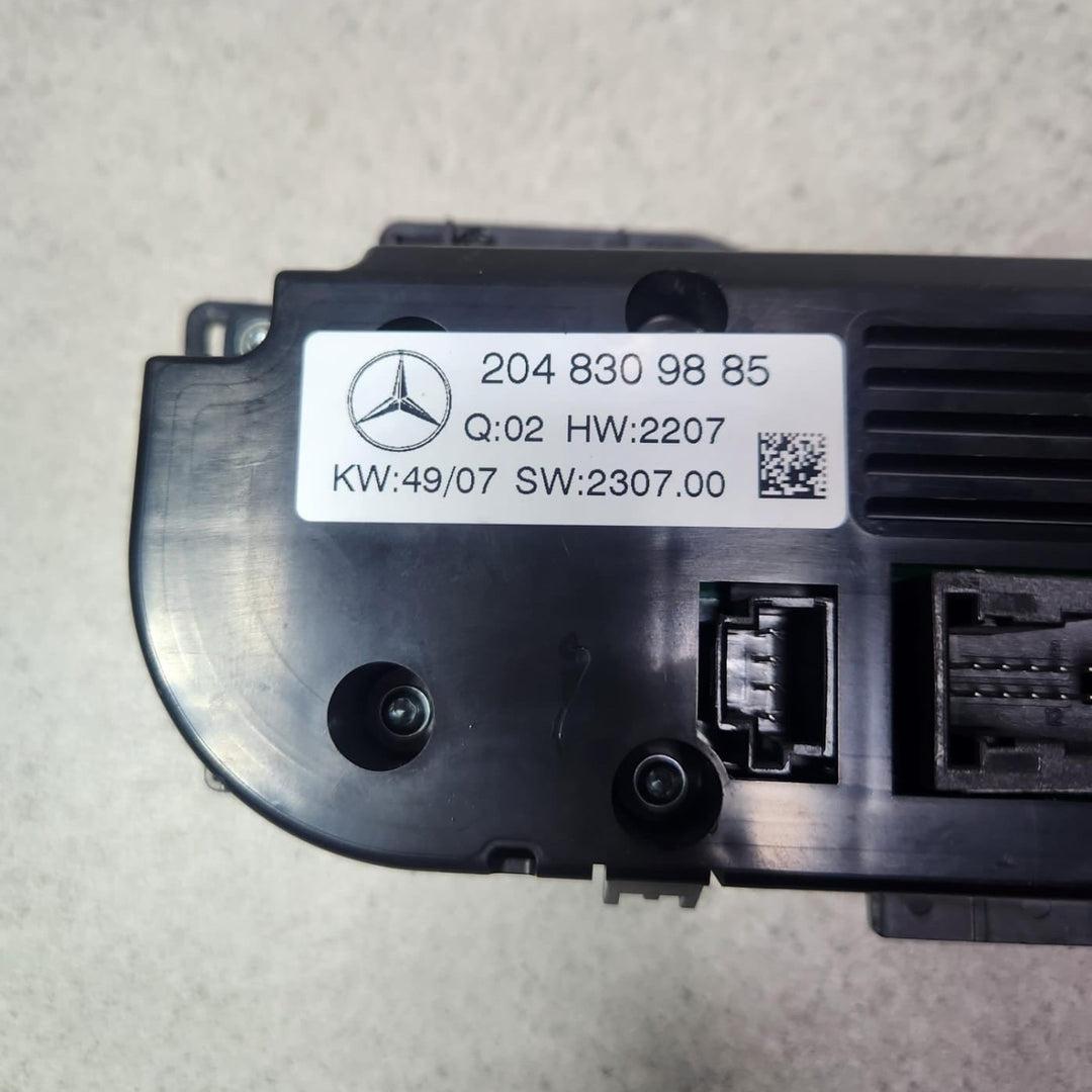 2010-2012 Mercedes-Benz C250 Climate Control Unit 2048309885 C-Class W204 