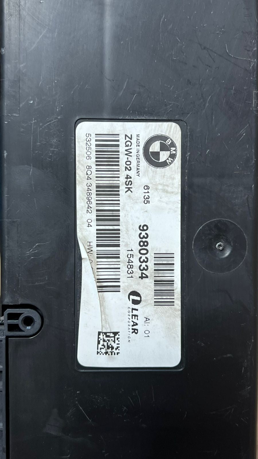 2011-2018 BMW X3 Central Gateway Control Module 9380334 F25 and X4 F26