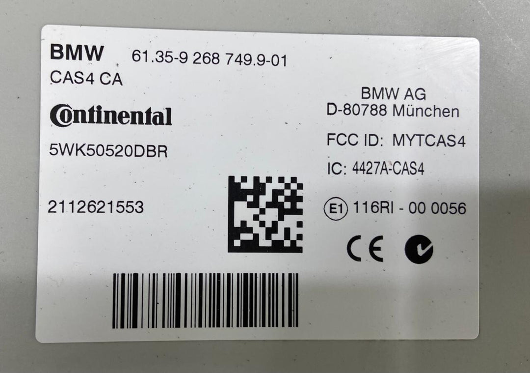 OEM BMW F01 N54 ENGINE CONTROL UNIT ECU SET DME MSD87.2 7633038 USED