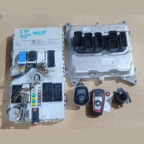 BMW 3 5 Series F10 F30 X3 F25 N20 Engine Control Unit ECU Set with Key 7646763