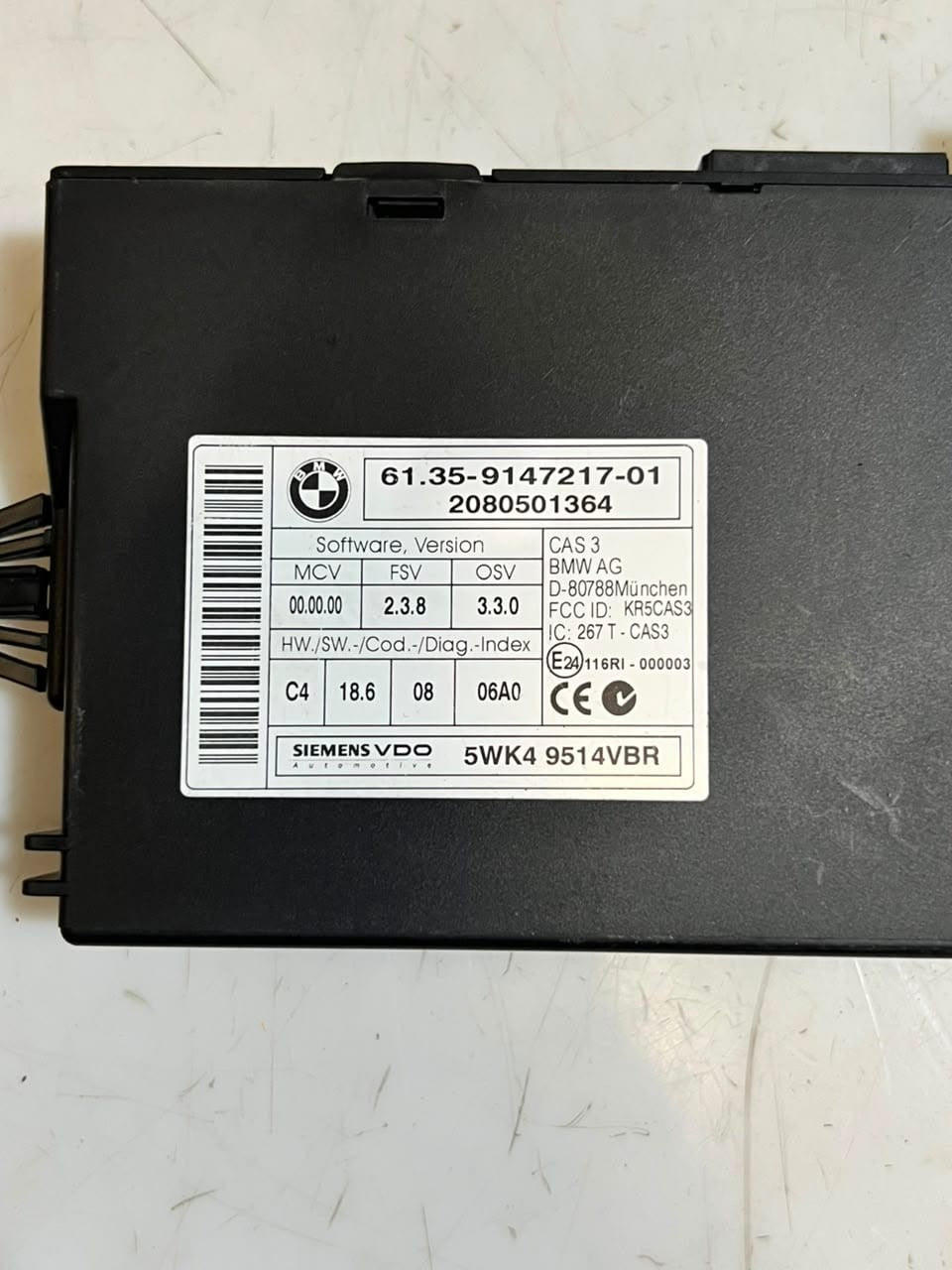 2008 BMW X5 E70 3.0sd M57N2 Engine Control Unit ECU SET DDE+CAS3 7810980
