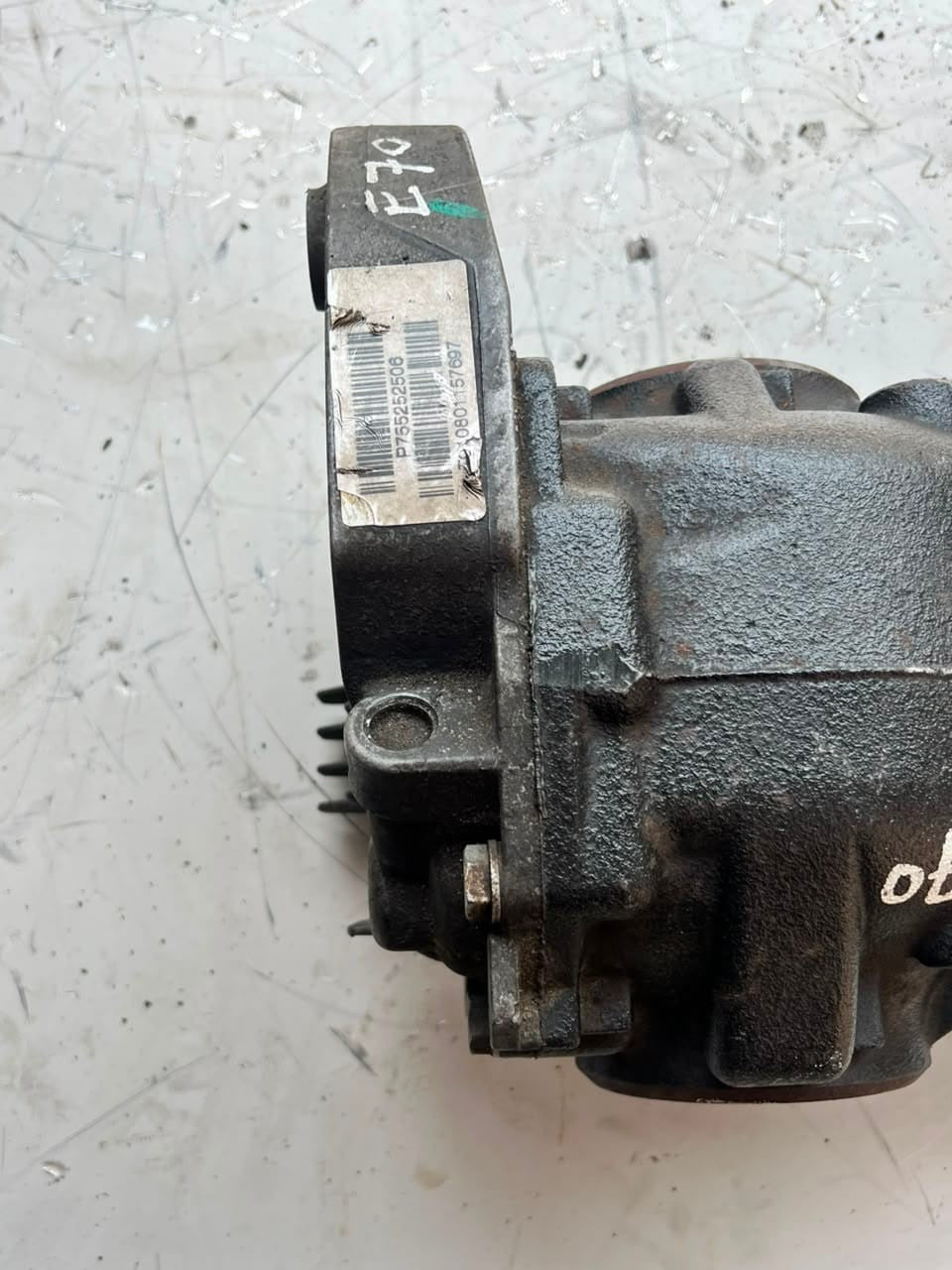 2007-2010 BMW X5 E70 3.0si 4.44 ratio Rear Differential DIFF 7552525 OEM