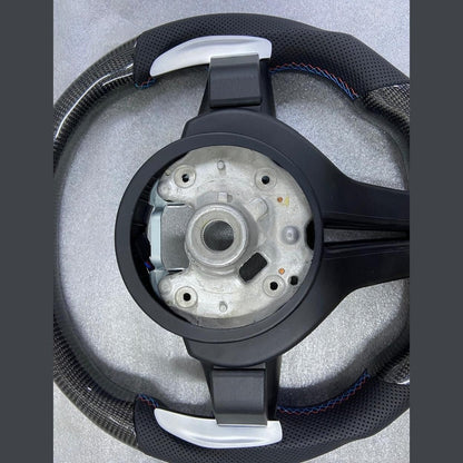 OEM BMW Carbon Fiber Steering Wheel F30 F32 Series MSport With Paddle Shifts LED