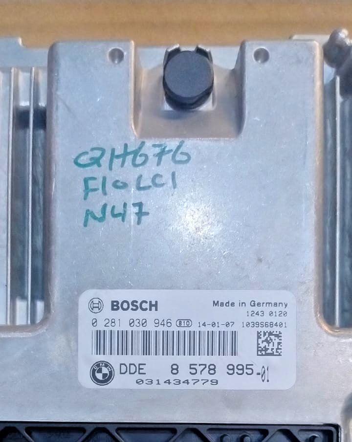 BMW 5 F10 F11 520D ENGINE N47 D20C AUTO ENGINE CONTEOL UNIT KEY LOCK SET 8578995