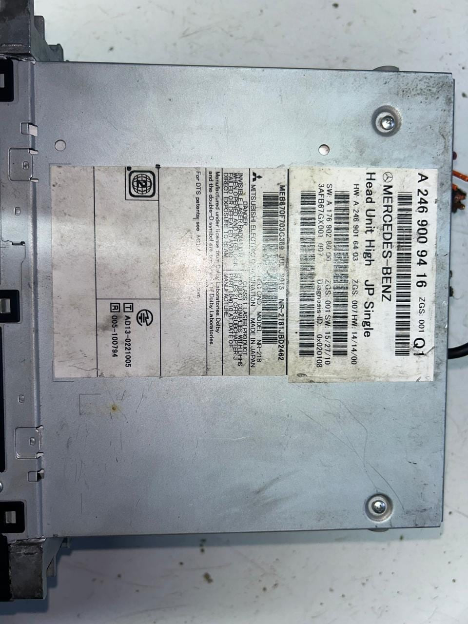 2016 Mercedes-Benz CLA180 Control Unit Complete A2469009416
