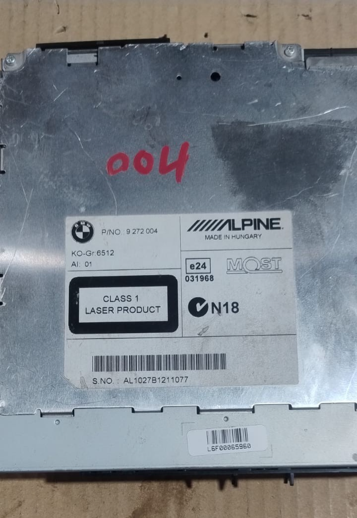 OEM BMW F10 F11 F12 BUSINESS RADIO CD GPS HEAD UNIT 9272004