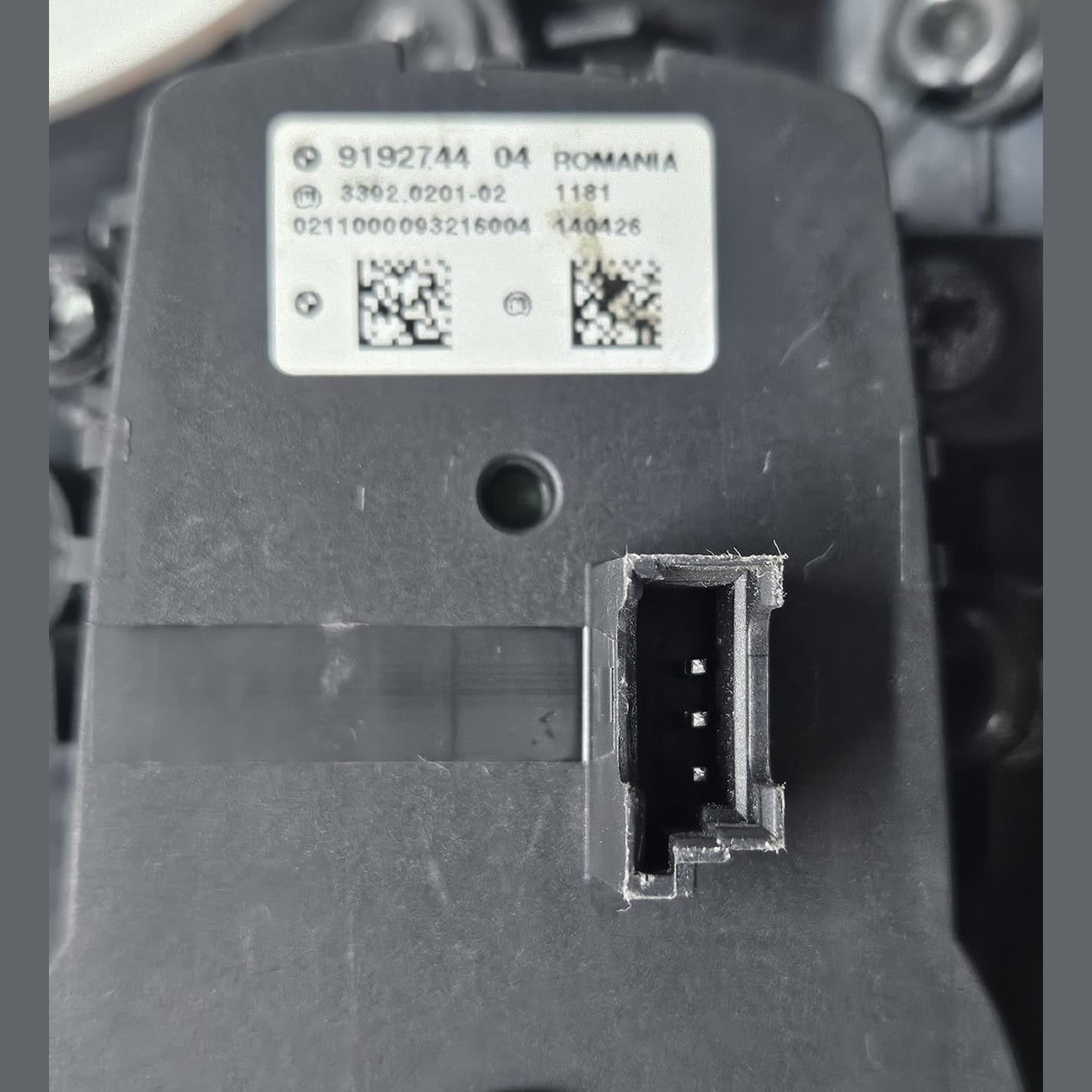 BMW 5 Series F07 F10 and F11 models Headlight Control Switch 9192744 OEM