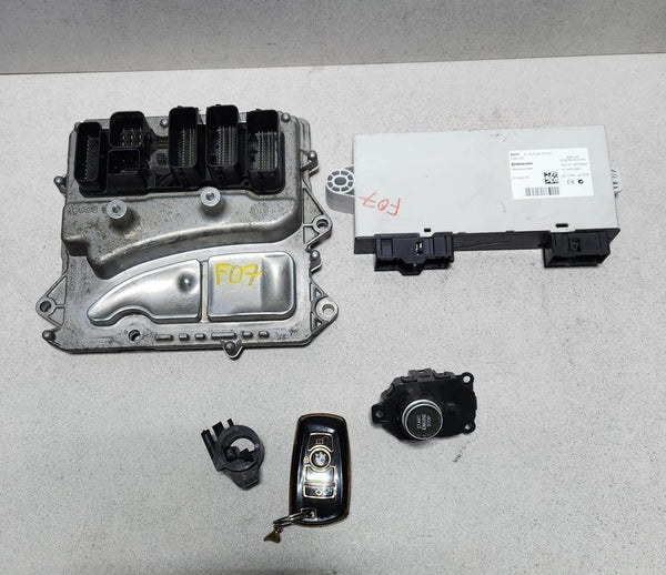 2011 BMW F07 GT 535I N55 3.0 Engine Control Unit 8618449 ECU SET 