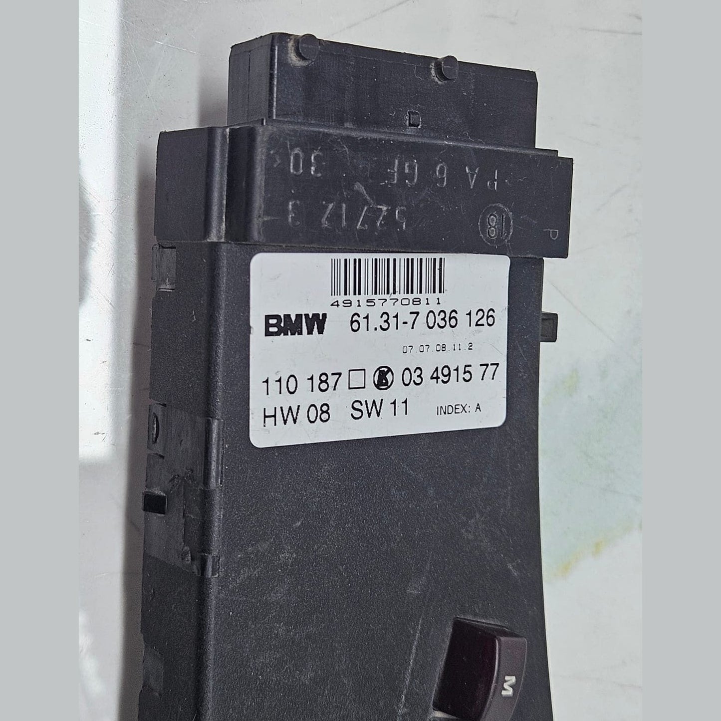 BMW E46, 6 Series E63, X3 E83 Right side Seat Control Switch 7036126 OEM