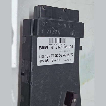 BMW E46, 6 Series E63, X3 E83 Right side Seat Control Switch 7036126 OEM