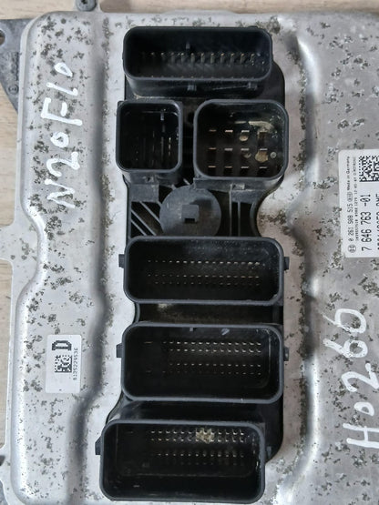 BMW F10 520i N20 2012 ENGINE CONTROL UNIT ECU SET + CAS4 CA + NO KEY - 7646763