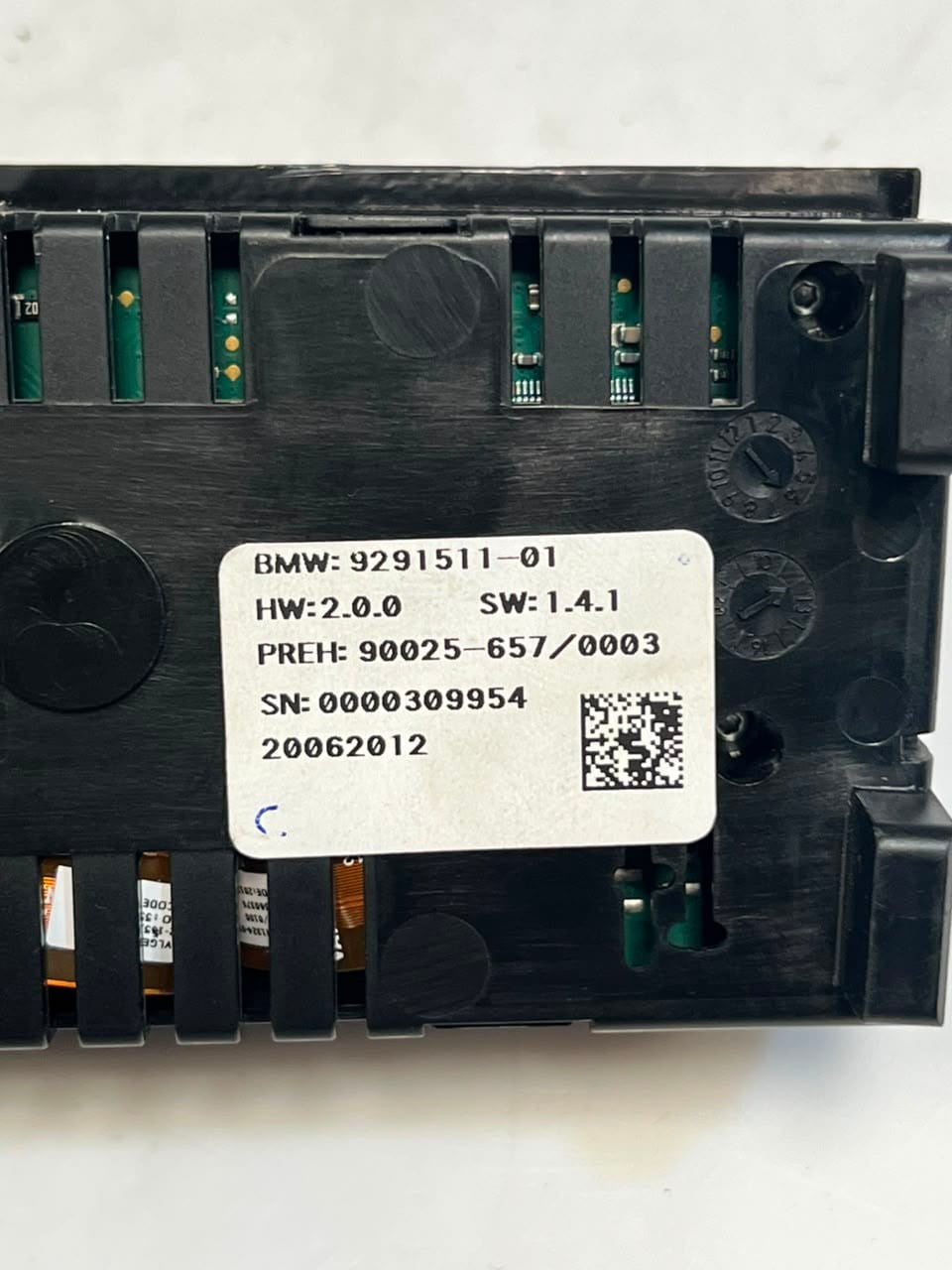 BMW 7 5 Series F01 F02 F03 F10 F11 Rear Climate Control Unit 9291511 OEM