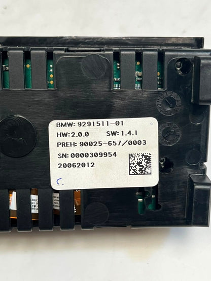 BMW 7 5 Series F01 F02 F03 F10 F11 Rear Climate Control Unit 9291511 OEM
