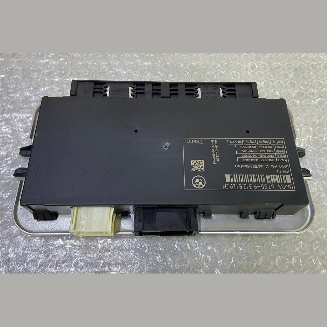 OEM BMW 7 SERIES F01 F02 F11 F12 LIGHT CONTROL MODULE ECU UNIT FRM III 9312511