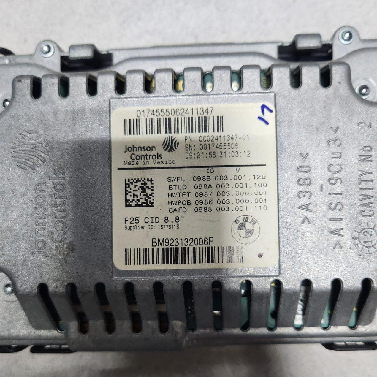 2010-2017 BMW X3 Central Information Display 9231320 X3 F25