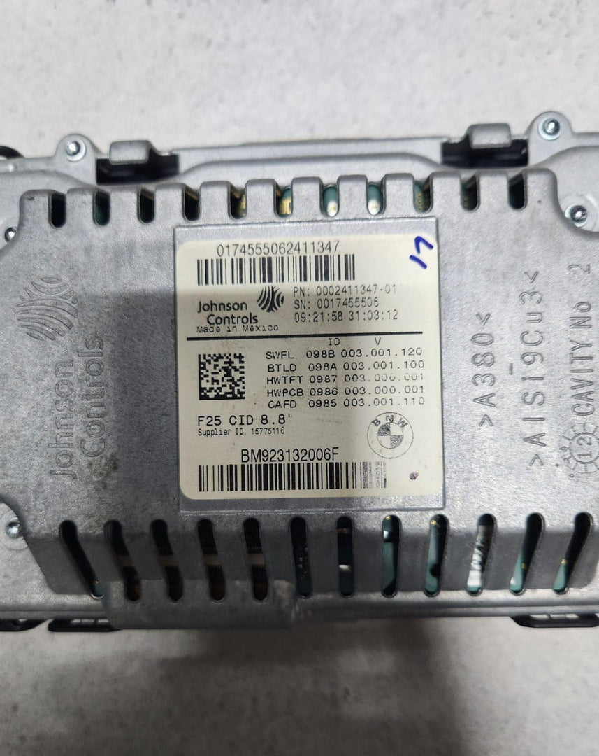 2010-2017 BMW X3 Central Information Display 9231320 X3 F25