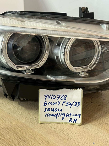 BMW 4 Gran Coupe F36 420d Front Right Headlight 7410788 2015 RHD