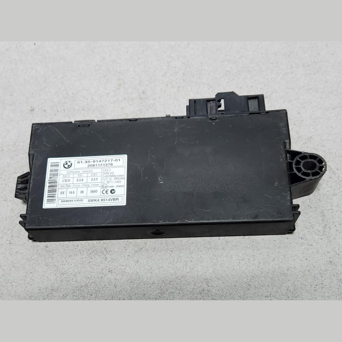 2007-2013 BMW X5 CAS3 Body Control Module 9147217 OEM