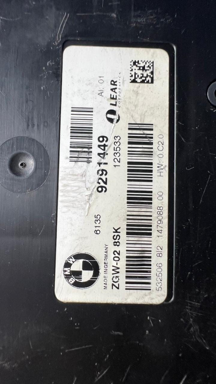 2012-2013 BMW M5 Central Gateway Control Module 9291449 F10 M5, 5 Series, 6 Seri