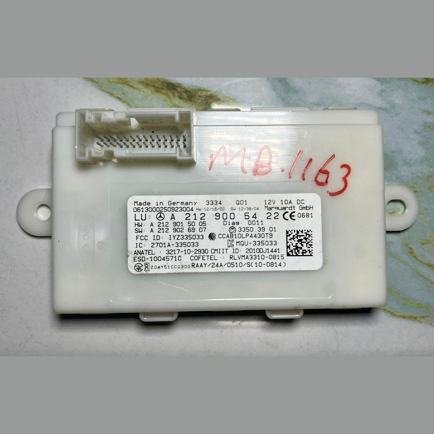 2013-2016 Mercedes GL450 Keyless Go Entry Control Module A2129005422 GL X166