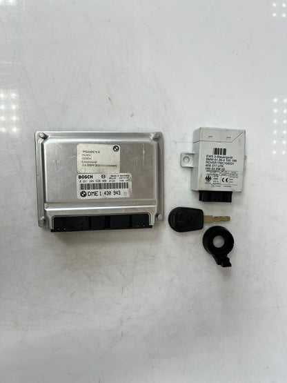 2002 BMW 540i M62 E38/E53/E39 ENGINE CONTROL ECU SET DME 1430943 