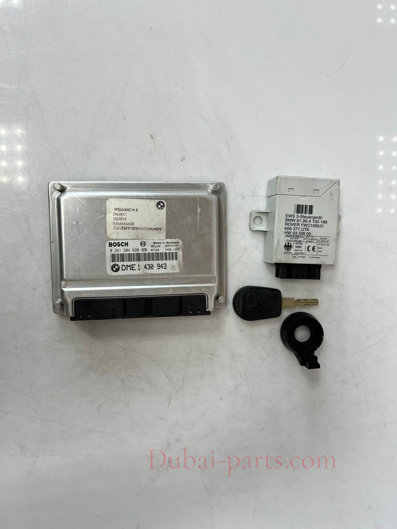 2002 BMW 540i M62 E38/E53/E39 ENGINE CONTROL ECU SET DME 1430943 