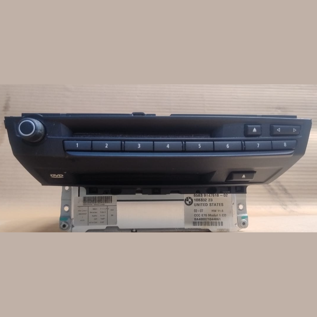 BMW X5 E70 CD RADIO PLAYER HEAD UNIT GENUINE BMW -  9147618