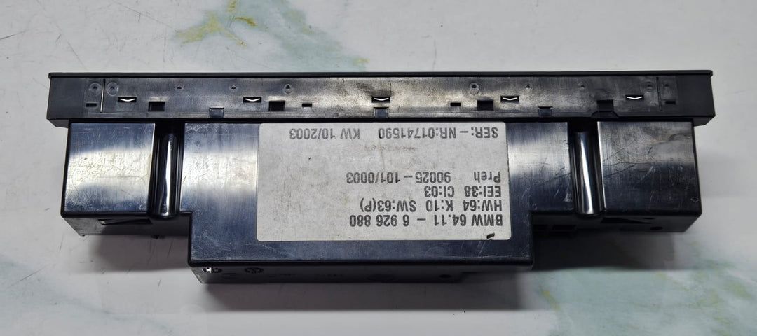 2000-2006 BMW X5 E53 Climate Control Panel 6926880 OEM