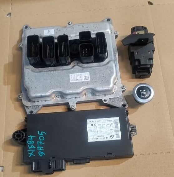 BMW X1 E84 Z4 E89 N20 ENGINE CONTROL ECU UNIT COMPLETE KIT DME + KEY  - 7639375