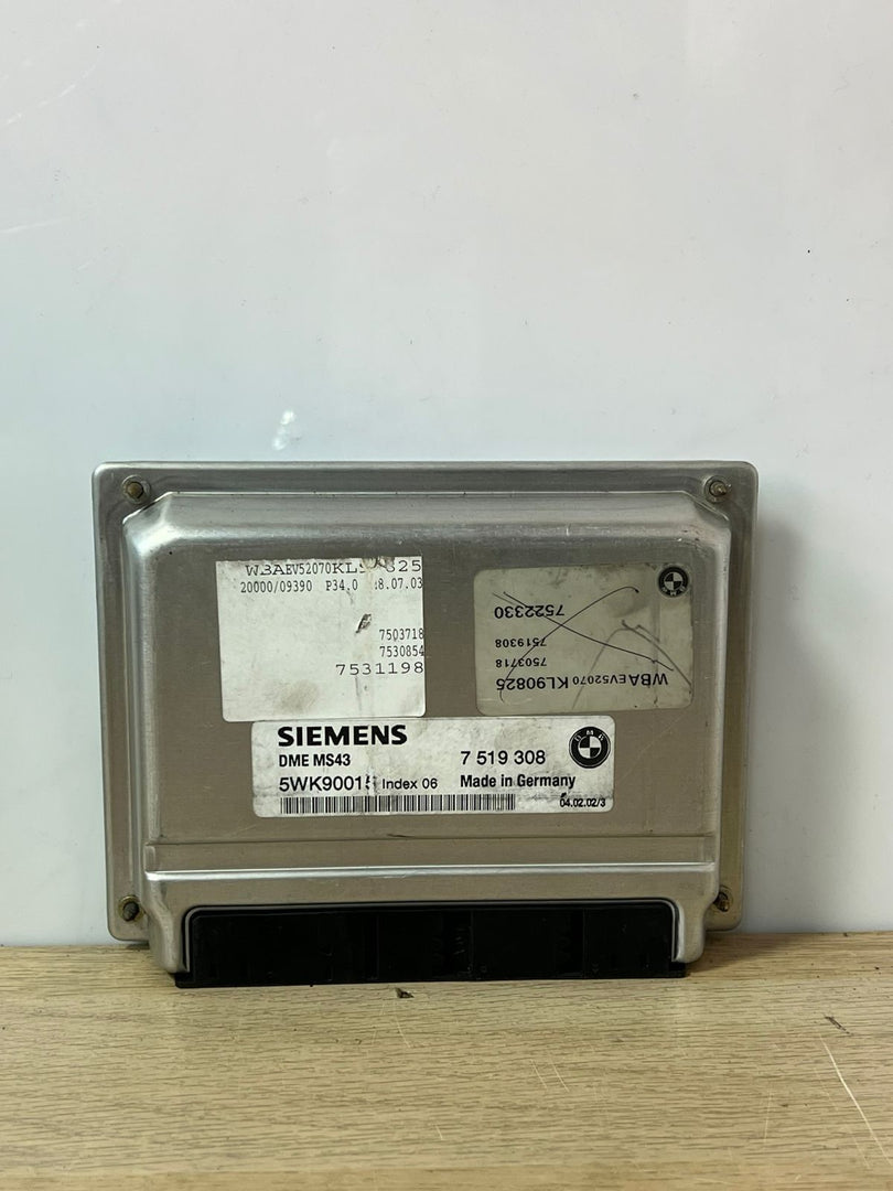 2003-2005 BMW X5 Engine Control Unit 7519308 ECU DME MS43 E53 E46 E39