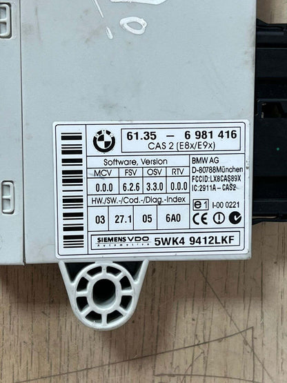 2006 BMW N52 E90 25 MSV70 5WK98081 Engine Control Unit +Cas2 + no key 7559178