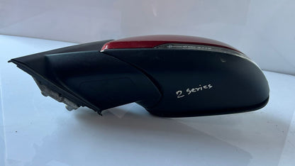 2016 BMW 2 SERIES F45 Left Passenger side Wing Mirror 041357 RED RHD