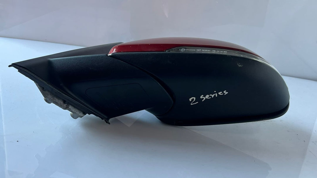 2016 BMW 2 SERIES F45 Left Passenger side Wing Mirror 041357 RED RHD