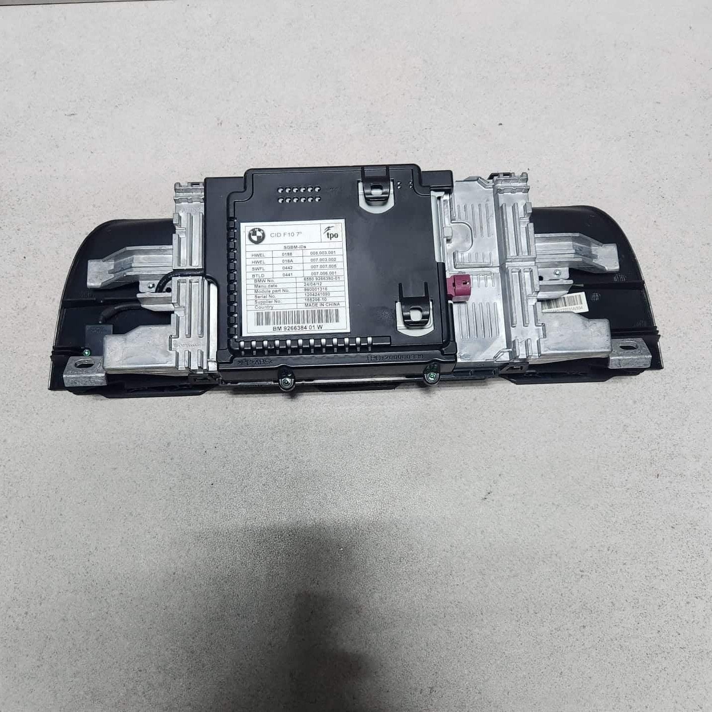 BMW Central Information Display 9266384 F10 F11 F18 5 Series