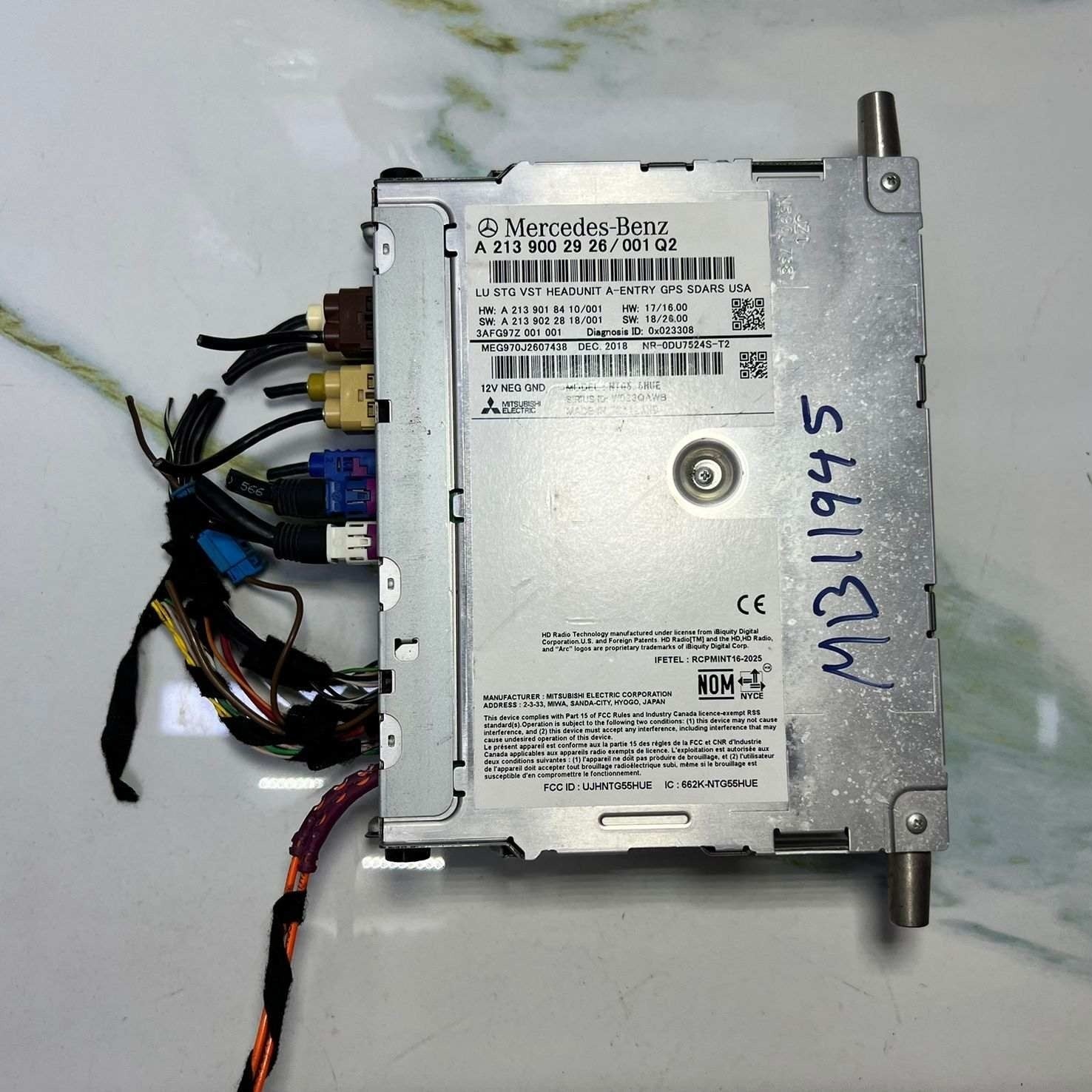 2019-2023 Mercedes-Benz C300 C43 Audio Radio Receiver Unit A 213 9002926 W213 E-
