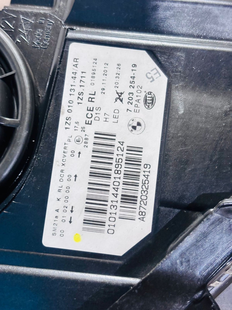 Bmw 5 Series F10 520i 528i 535i 530i RHS Headlight Xenon Daynamic RHD 7203254
