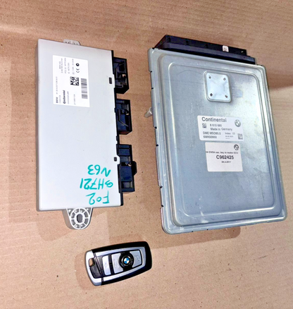 BMW 5 SERIES F02  F10 550I N63 ENGINE CONTROL UNIT  ECU KIT WITH KEY  8610680