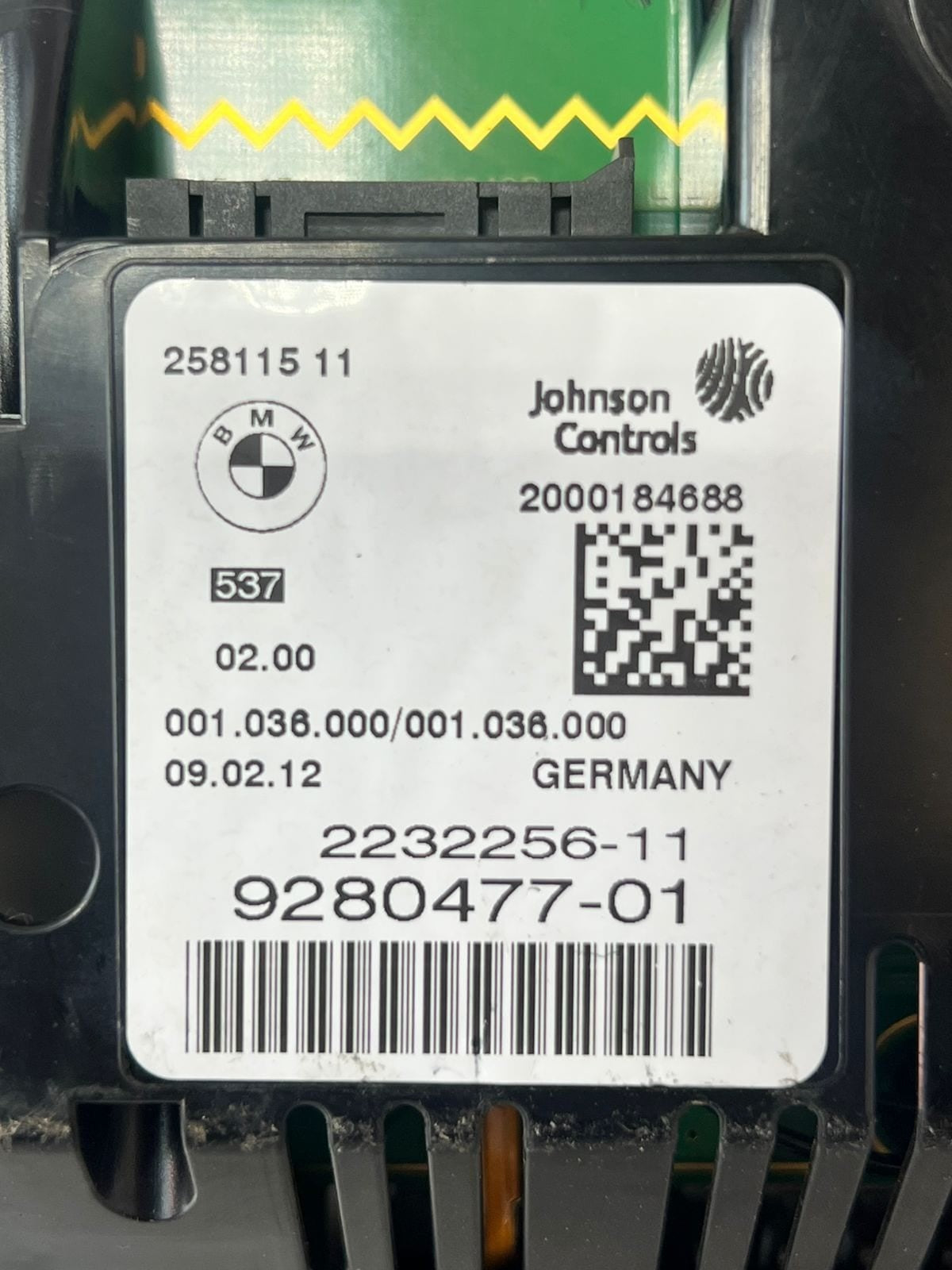 2011-2012 BMW 5 Series F10 528i SPEEDOMETER Instrument Cluster 9280477 OEM