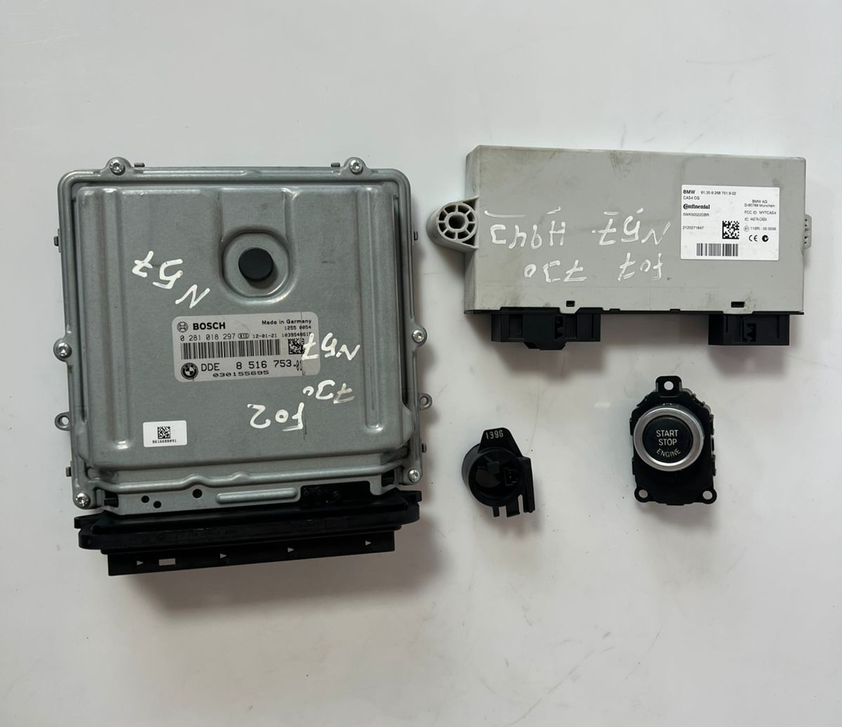 BMW F02 730d N57 245HP Engine Unit ECU Kit DDE + CAS4 CG 8516753 Automatic