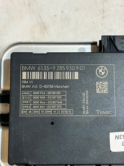 2011-2015 BMW F01 F02 740i 750i FRM3 Footwell LED Control Module 9285930 OEM