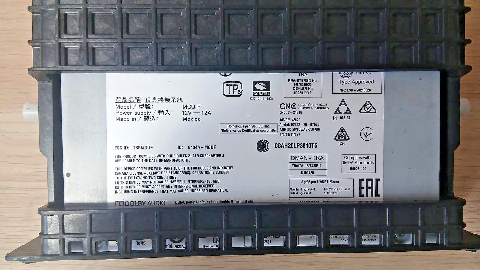 BMW X5 G05 Navigation Control Unit 4.4 Petrol 441kW 2020 OEM 5A5B486 Head Unit