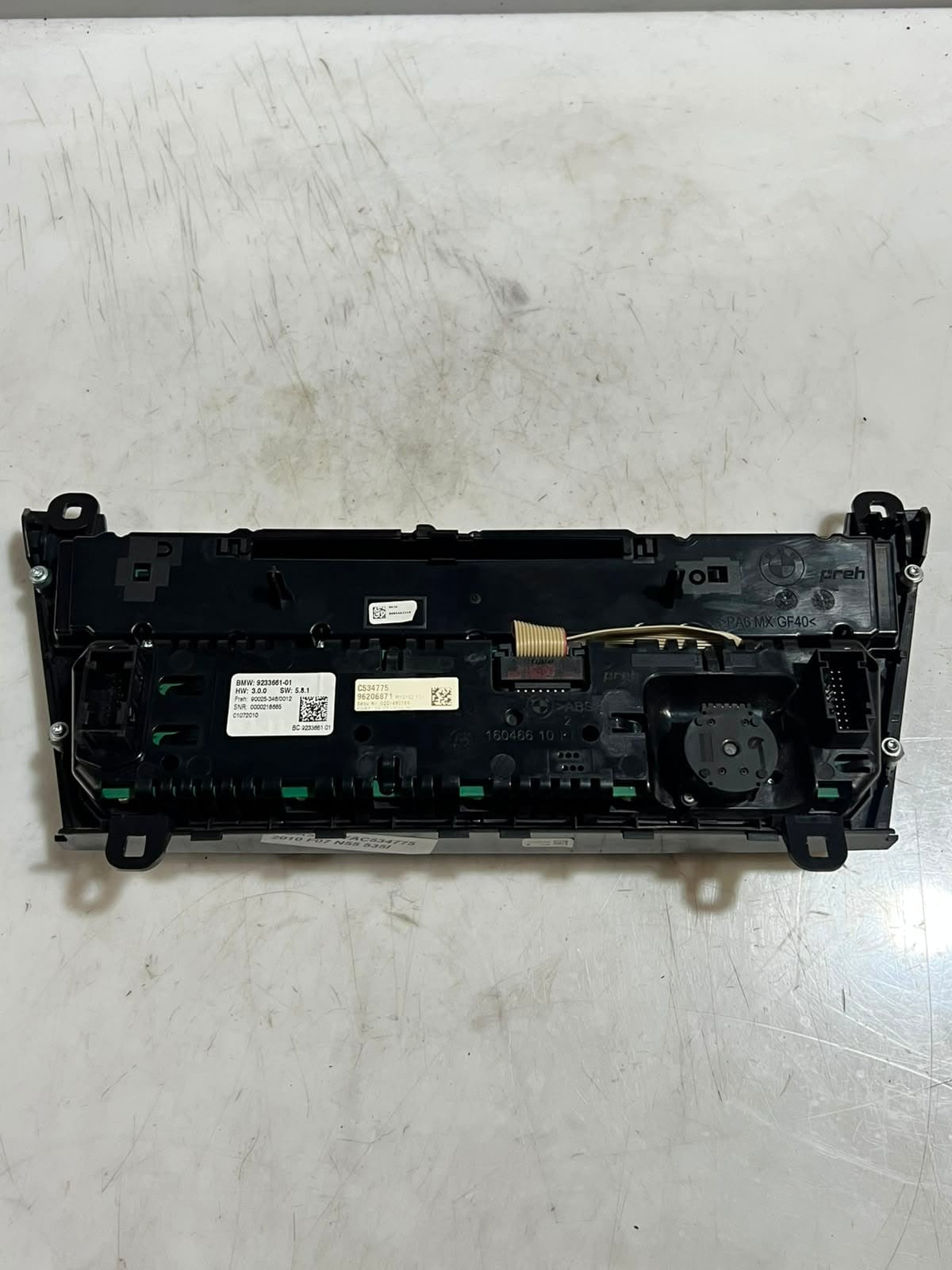 2020 BMW X3 F07 N55 535I AC Heater Control Panel 9233661 OEM
