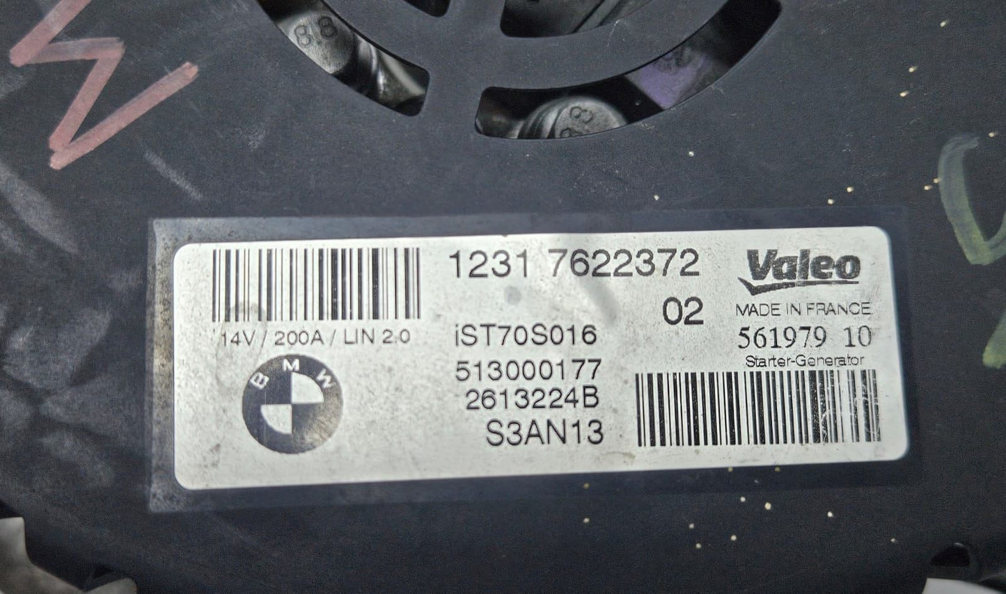 BMW F30 5 Series F10 7 Series F01 F02 N55 Active Hybrid Alternator 7622372 OEM