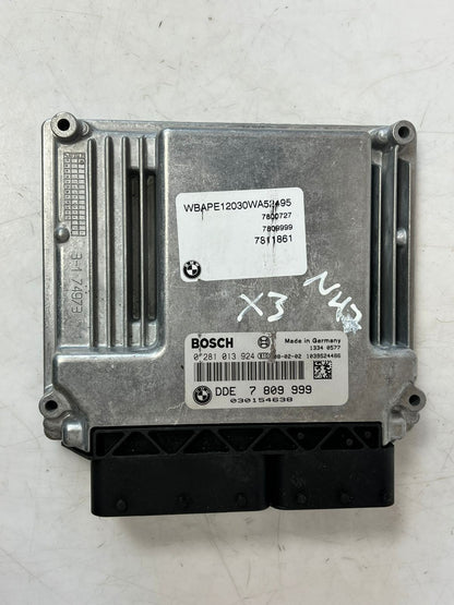 2008 BMW X3 N47 Engine Control Unit ECU SET DDE +EWS4+1KEY 7809999 OEM