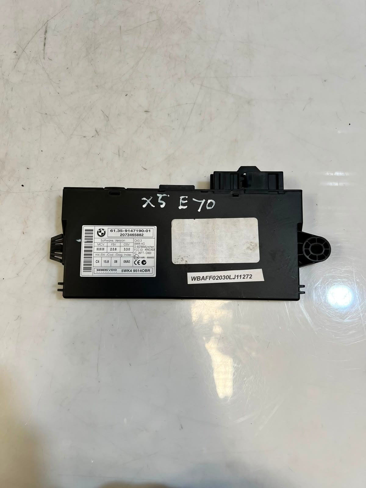 2009-2011 BMW X5 E70 335d Engine Control Unit ECU SET DDE+CAS3+1KEY 7809955